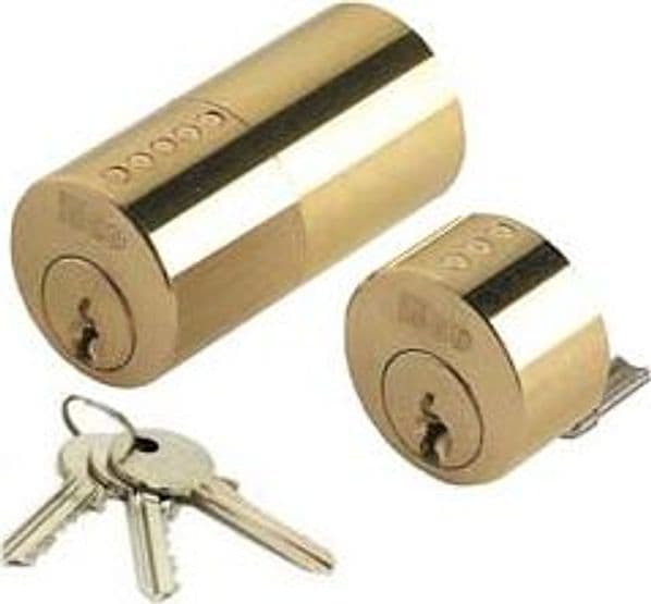 Coppia Cilindri F5 per Serrature da Applicare 854 Porte Spessore Max 70 mm - 2
