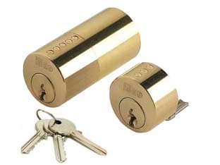 Coppia Cilindri F5 per Serrature da Applicare 854 Porte Spessore Max 70 mm - 2