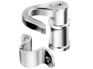 Kit Accessori per Serrature ad Aste Rotanti in Zama Bronzata 2 Pezzi - 2