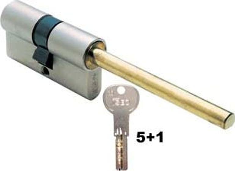 Cilindro Europeo R6 Plus per Pomolo 82R66 90 mm Decentrato (60+30) - 2