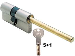 Cilindro Europeo R6 Plus per Pomolo 82R66 90 mm Decentrato (60+30) - 2