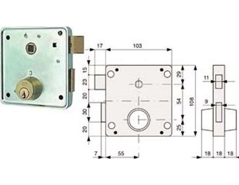 Serrat. Applic. Cancelli 2 Mand. e Scr. Sep. + Quadro Cil. Fissi Cod 318679 - 2