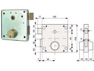Serrat. Applic. Cancelli 2 Mand. e Scr. Sep. + Quadro Cil. Fissi Cod 318679 - 2