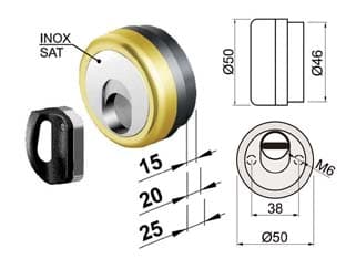 Defender Magnetico Mag Monolito Antiacido MR500 Ottonato Lucido Cod 439015 - 2