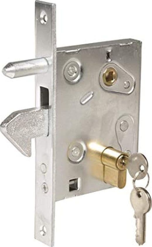 Serratura Infilare per Cancello a Gancio Sporgente e Perno 447 60 mm (447) – Ibfm
