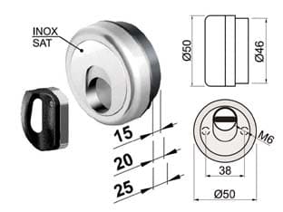Defender Magnetico Mag Monolito Antiacido MR500 Cromo Satinato Ø Cod 439039 - 2