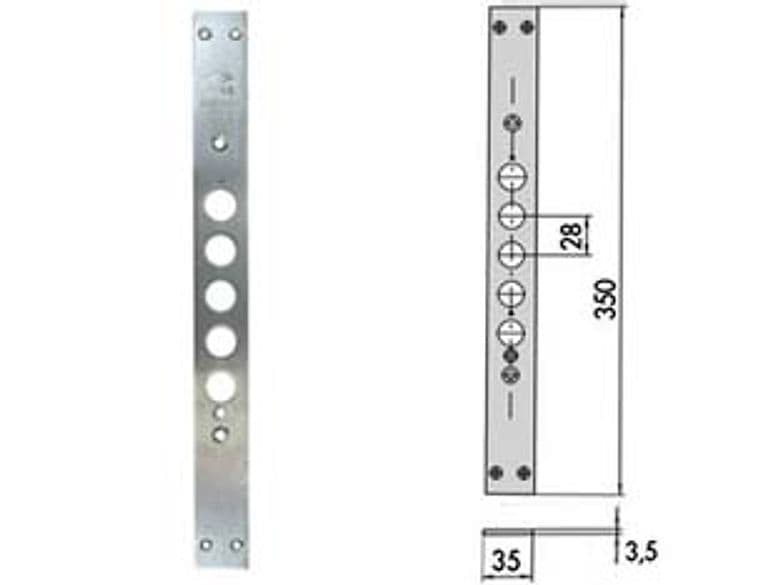 Contropiastra per Serrature Porte Blindate 06221 01 35 MMX350, Spessore 3,5 – Cisa