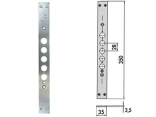 Contropiastra per Serrature Porte Blindate 06221 01 35 MMX350, Spessore 3,5 - 2