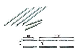 Aste Complete per Serrature Infilare 06415 Ø 10 mm (06415000) 1 Coppia Cisa - 2