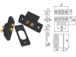 Coppia Contatti Elettrici a Pressione 06510 (06510000) Cisa 6 Pezzi - 2