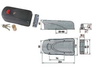 Elettroserrature per Porte in Ferro con Pulsante Interno 1A731 (1A731,00.0) - 2
