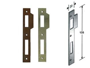 Contropiastra per Serratura a Bussola Ridotta Bordo Quadro Cod 120807 - 2