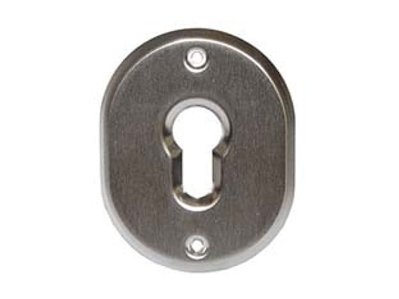 Bocchetta Ovale in Ottone Cromo Satinato per Cilindri Sagomati Cod 286886 - 2