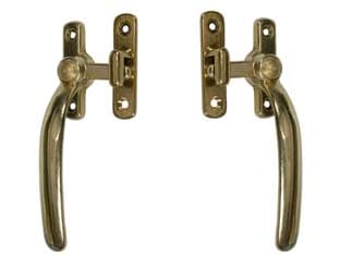 Maniglia a Blocco Tonda Ottone Lucido Sx 6 Pezzi - 2