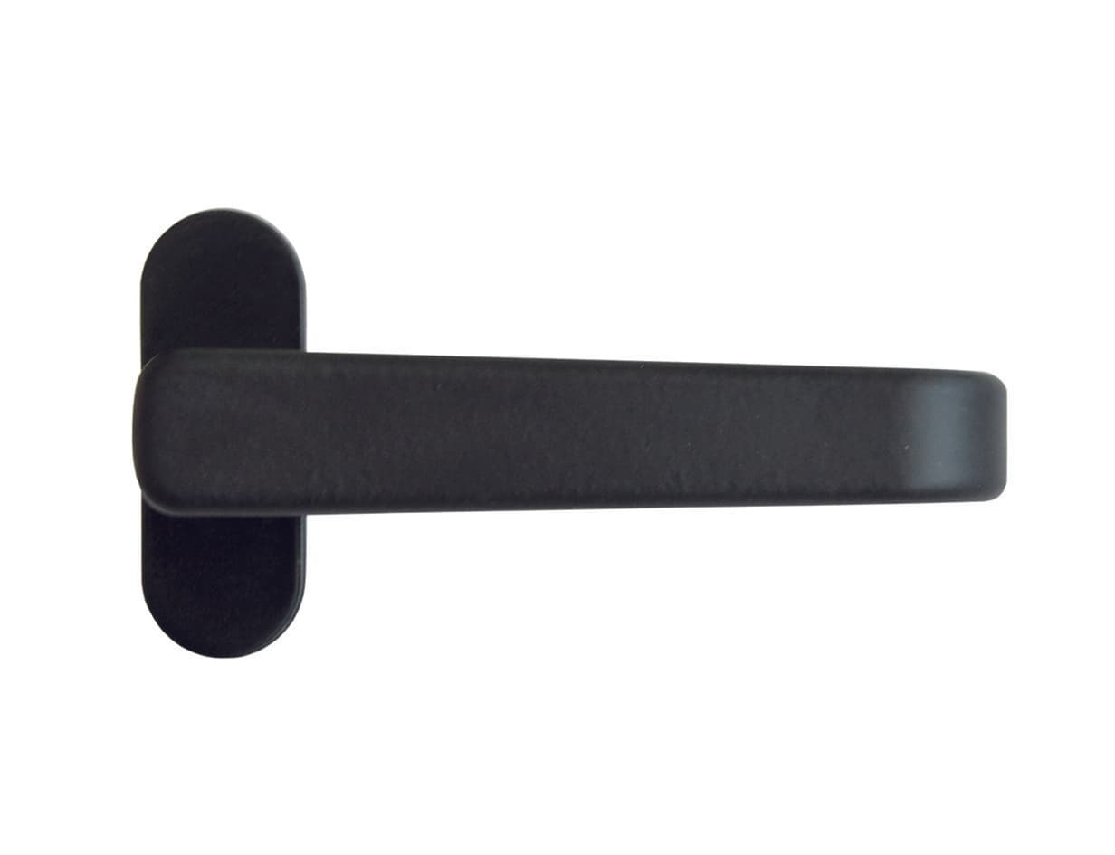Maniglietta in Alluminio Verniciato Nero 118 MMX34H 5 Pezzi - 2