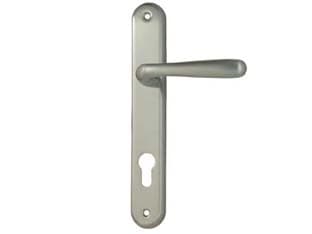 Maniglia Goccia Placca Foro Yale in Zama Finit. Ott. Cromo Satinato 90 mm - 2