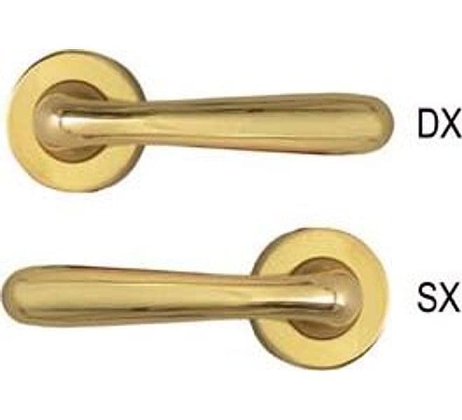 Mezza Maniglia Goccia in Zama Finitura Ottone Lucido Dx Cottali - 2