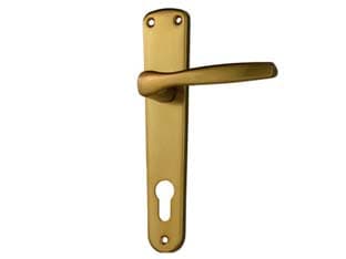Maniglia Alu con Placca in Alluminio Bronzato 90 mm 1 Paio Cod 148146 - 2