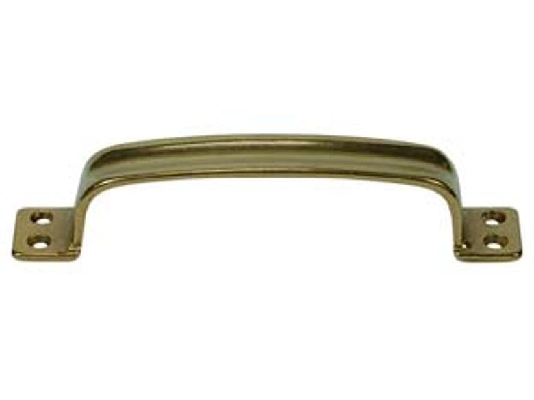 Maniglia Scanalata in Ottone Lucido 140 MMX25H. Interfori 130 mm 5 Pezzi - 2