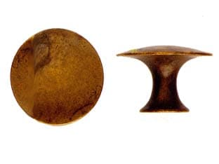 Pomoli per Mobili MOD.24459 in Ottone Anticato Ø 30 mm Metalstyle 10 Pezzi - 2