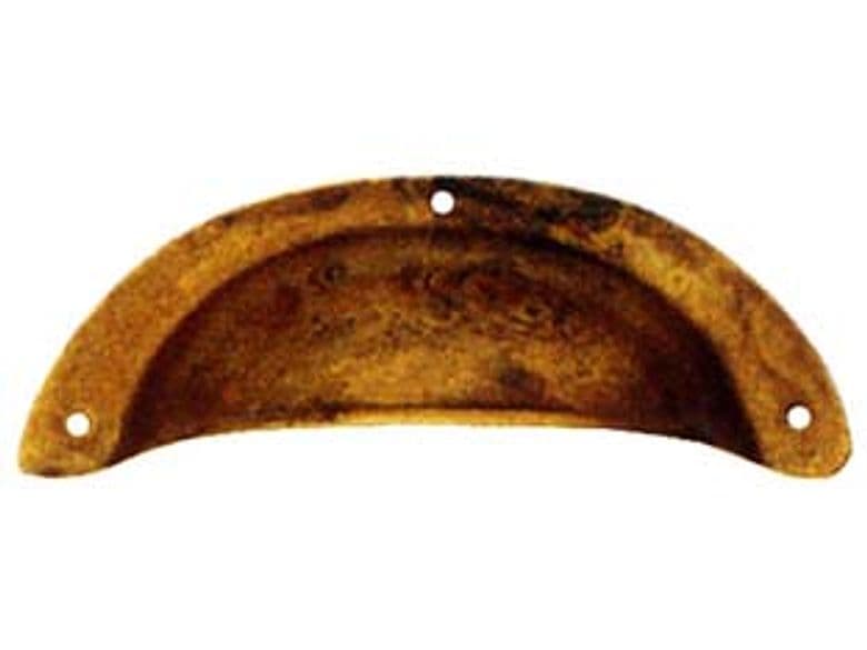 Maniglie per Mobili a Conchiglia MOD.15122 in Ottone Anticato 77 5 Pezzi - 2
