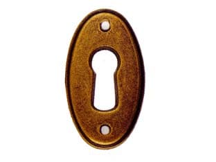 Bocchette per Mobili Ovali MOD.30625 in Ottone Anticato 22 MMX38H 10 Pezzi - 2