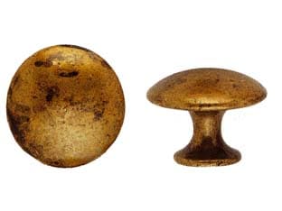 Pomoli per Mobili MOD.24220 in Zama Ottone Anticato Ø 30 mm 5 Pezzi - 2