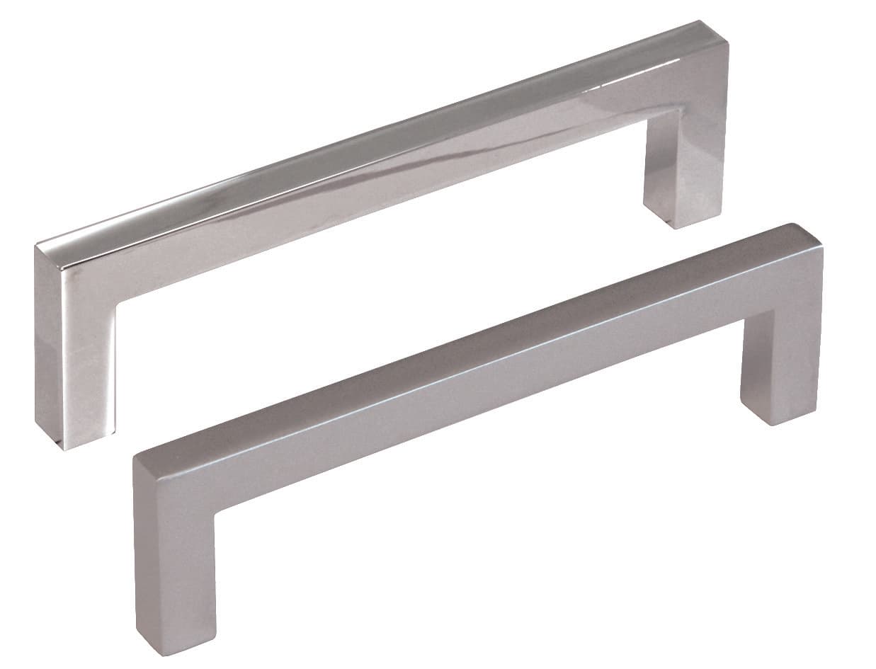 Maniglie per Mobili Fisse MOD.UN34 in Zama Interfori 96 mm Cromo Cod 347471 - 2