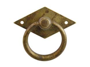 Maniglie per Mobili Snodate MOD.12230 in Ottone Anticato 50 MMX50 5 Pezzi - 2