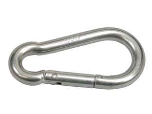 Moschettoni da Pompiere in Acciaio Inox 100 MMX10 5 Pezzi - 2