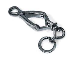 Moschettoni per Guinzagli a Pinza in Acciaio Nichelato 70 mm 5 Pezzi - 2
