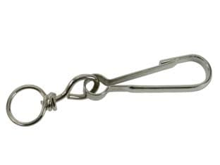 Moschettoni Simplex con Givolare in Acciaio Zincato 80 mm 30 Pezzi - 2
