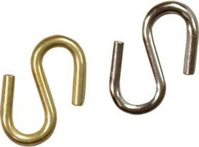 Ganci S Appendiquadri Filo Ø 2,4 mm Ferro Nichelato 200 Pezzi - 2