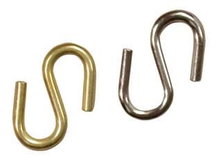 Ganci S Appendiquadri Filo Ø 2,4 mm Ferro Ottonato 200 Pezzi - 2