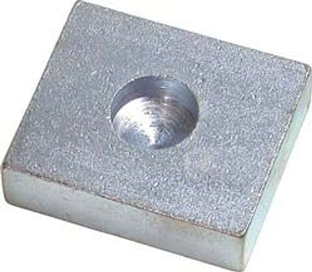 Piastra a Saldare in Acciaio Zincato per Cardine Inferiore ART.349 6 Pezzi - 2