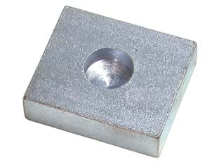 Piastra a Saldare in Acciaio Zincato per Cardine Inferiore ART.349 6 Pezzi - 2