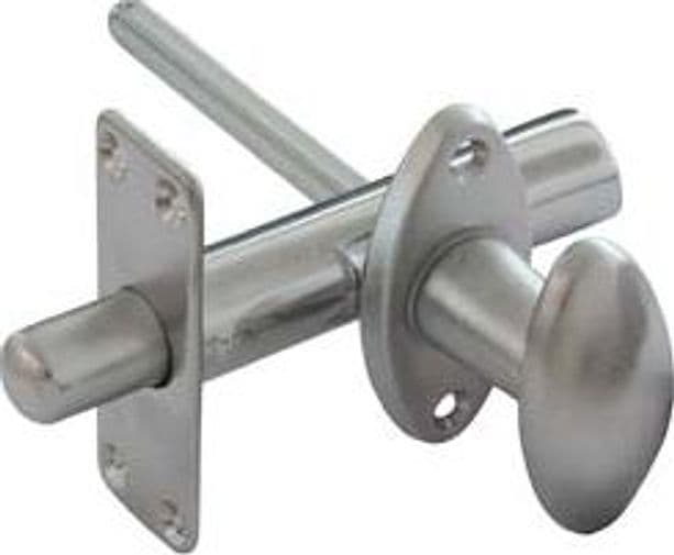 Catenaccio a Cremagliera da Infilare in Ottone Cromo Satinato Ø 17 mm MMX80 - 2