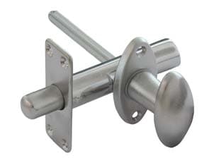 Catenaccio a Cremagliera da Infilare in Ottone Cromo Satinato Ø 17 mm MMX80 - 2