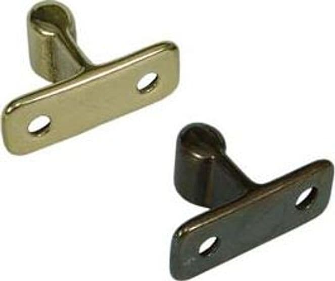 Incontro a Legno per Pinza Fermaporta 35 MMX23X14H. in Ottone 10 Cod 99714 - 2