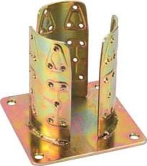 Supporto a Pavimento con Piastra per Palo Tondo ART.922 Ø 82 mm Base 150 - 2