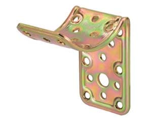Piastra di Giunzione a 90° per Incrocio Piano con Tondo Ø 80 mm 5 Pezzi - 2