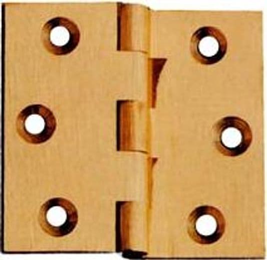 Cerniere Ottone Fresate Mezza Curva Zancate 40 MMX35 24 Pezzi - 2