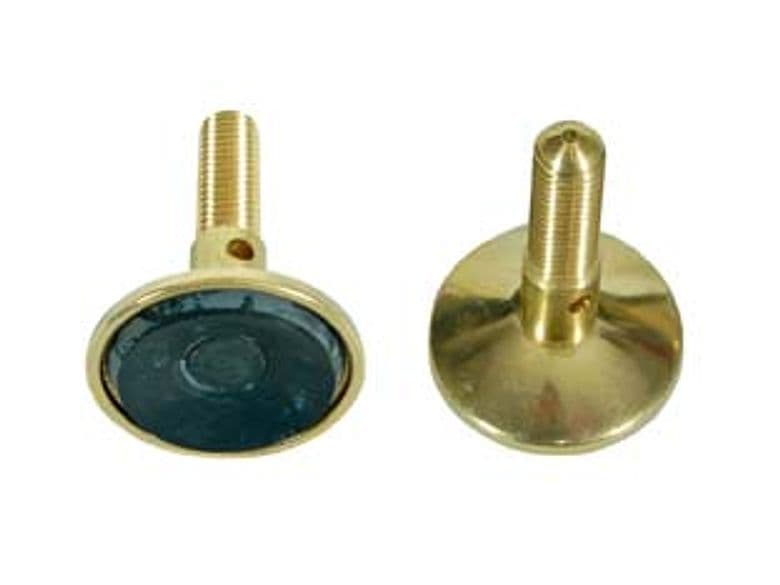 Piedino Registrabile Girevole Ottone Lucido Ø 10 mm Ma Larghezza Cod 78580 - 2