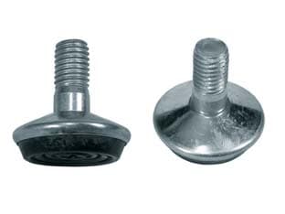 Piedino Registrabile Girevole Acciaio Nichelato Ø 8 mm Ma 25 Pezzi - 2