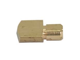 Mensolina Mezza Tonda in Ottone Lucido Ø 7 mm 100 Pezzi - 2