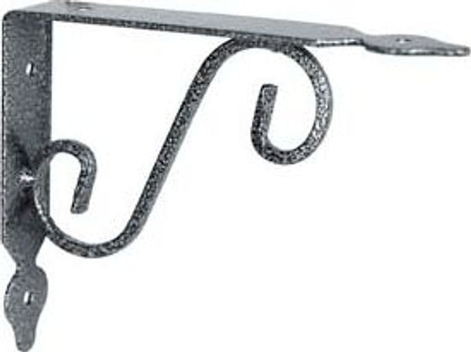 Mensole Ornamentali Brackets Extra Strong Nero Argento 230 10 Pezzi - 2