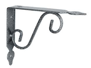 Mensole Ornamentali Brackets Extra Strong Nero Argento 230 10 Pezzi - 2