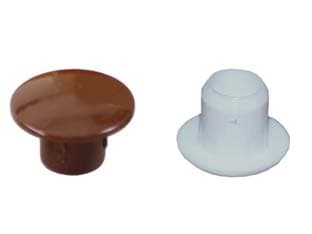 Copriforo in Plastica Ø 8 mm con Testa Ø 15 mm Bianco 2000 Pezzi - 2
