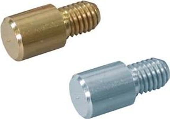 Mensolina Tonda Filettata Ø 7 mm con Filetto Ø 5 mm Ma in Ottone Cod 5883 - 2