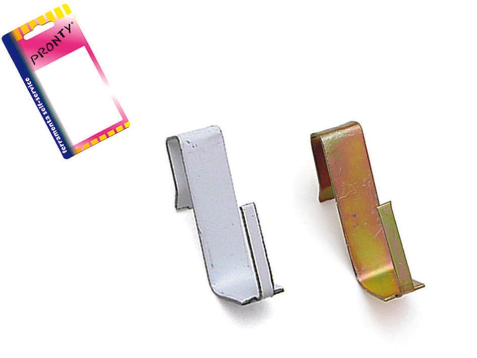 Ganci per Bris per Infissi in Alluminio in Blister Acciaio Ox 12 Blister - 2